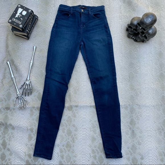 J brand tall medium wash high rise skinny jeans - Picture 2 of 7